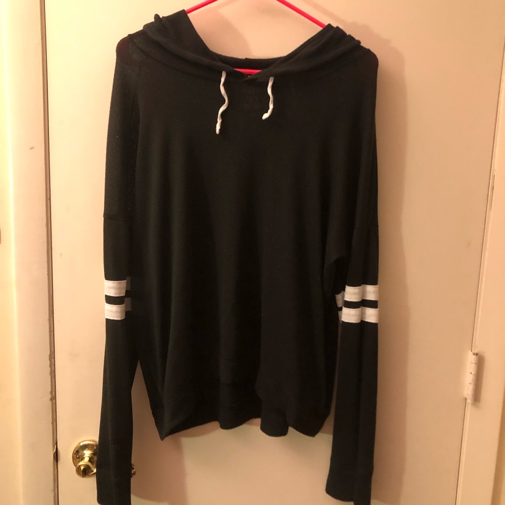 Hoodie style varsity shirt